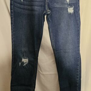 Kids Distressed Denim Leggings